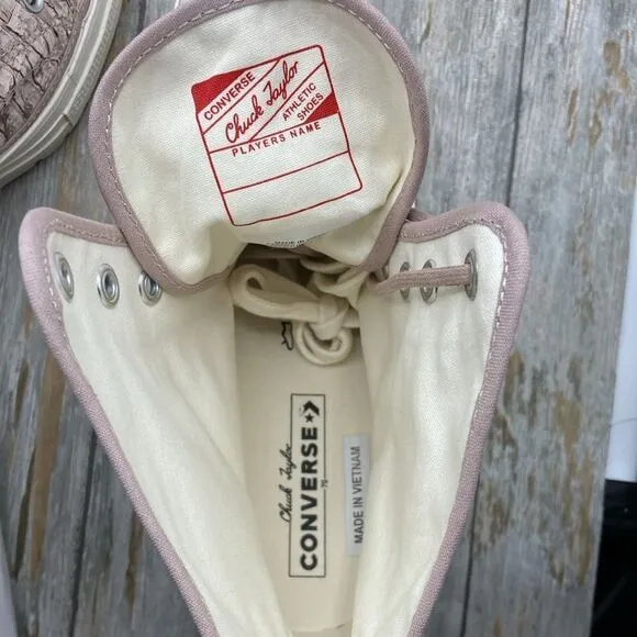 Converse Chuck 70 De Luxe Heel Hightop Satin Boots Shoes SneakersSize 7.5