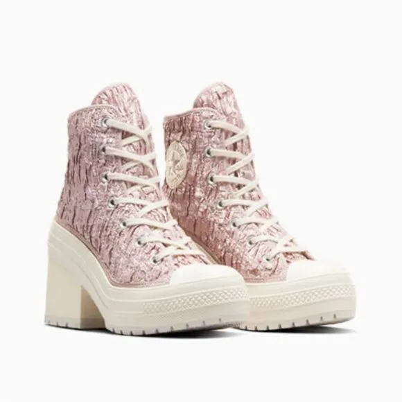 Converse Chuck 70 De Luxe Heel Hightop Satin Boots Shoes SneakersSize 7.5