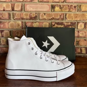 Converse Chuck Taylor All Star Hi Lift Leather Platform Women's Shoe Size 11