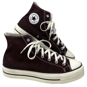 Converse Ctas Lift Platform High Shoes Brown For Men Skate Custom 171209C-WWBW