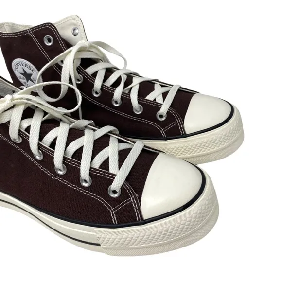 Converse Ctas Lift Platform High Shoes Brown For Men Skate Custom 171209C-WWBW