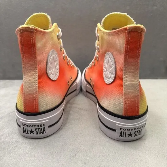 Converse CTAS Platform Womens Size 7 Shoes Poppy Glow White Yellow High Top