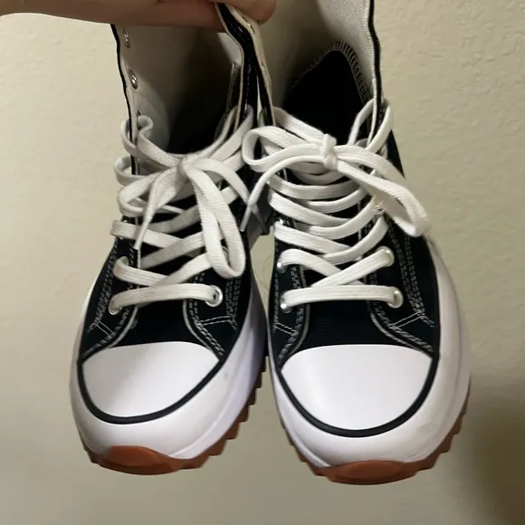 Converse high top platform shoes