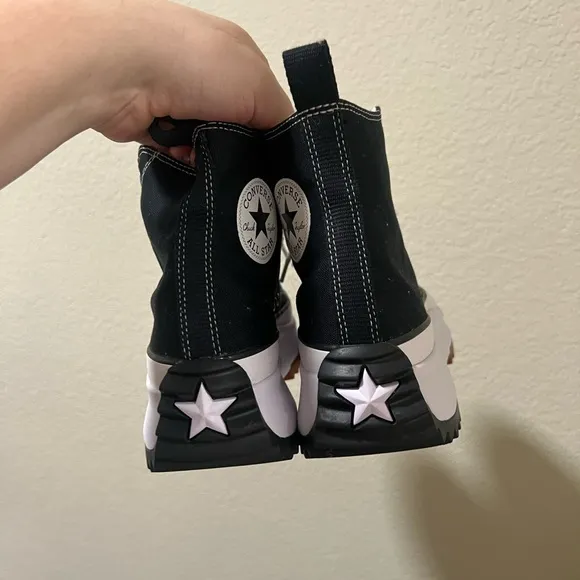 Converse high top platform shoes