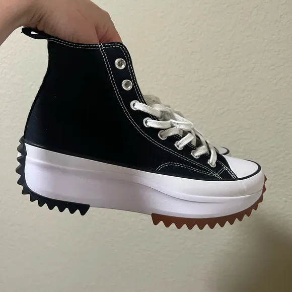Converse high top platform shoes