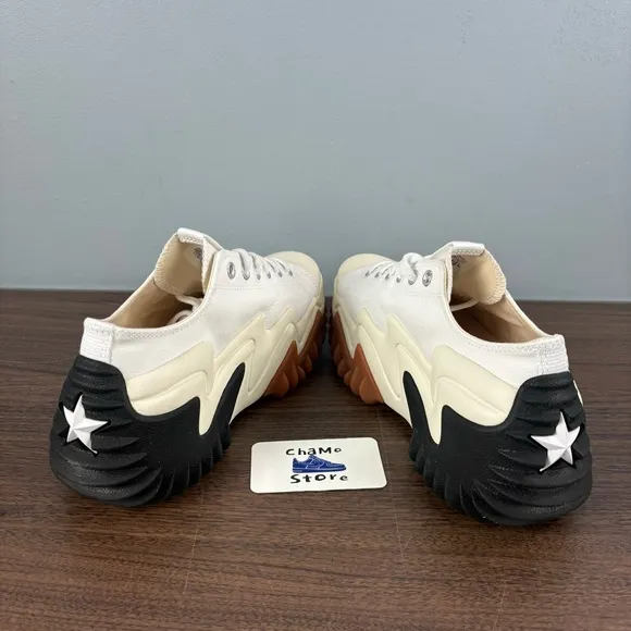 Converse Run Star Motion Platform Shoes White Black 172896C Womens Size 9