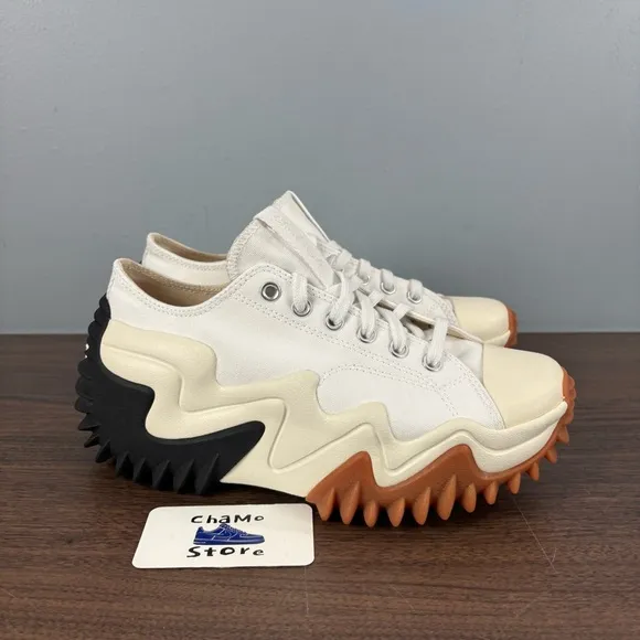 Converse Run Star Motion Platform Shoes White Black 172896C Womens Size 9