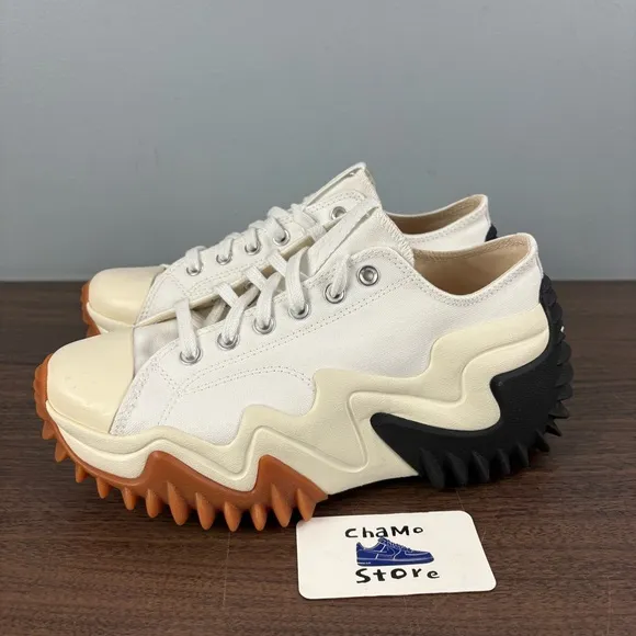 Converse Run Star Motion Platform Shoes White Black 172896C Womens Size 9