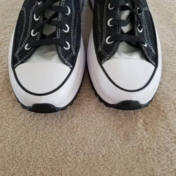 Converse You Custom Black And White Run Star Hike Platform Sneakers Size 13