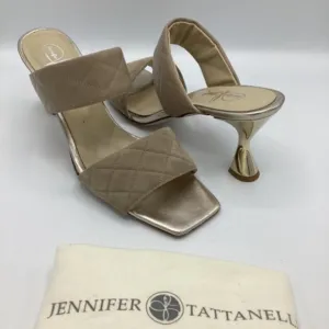 COPY - Jennifer Tattanelli Sz 41 Quilted Leather Sandals Shoe
