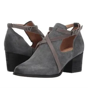 Corso Como Womens Hanna Ankle Suede Strappy Boots Heels shoes sz 9M