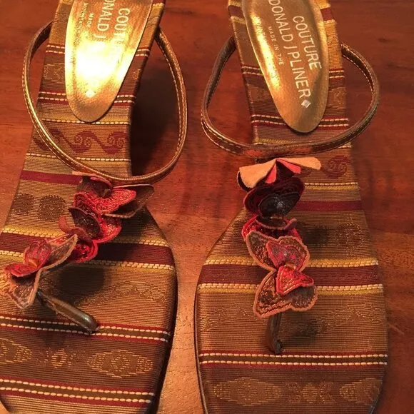 Couture butterfly sandals