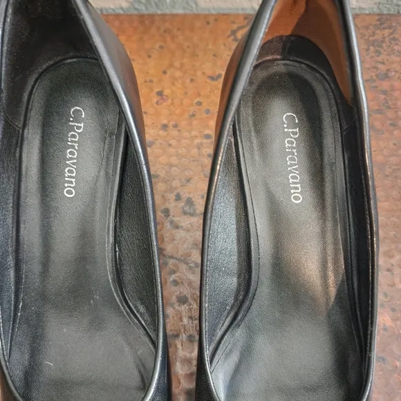 C.Paravano C Buckle Pointed Toe Pumps