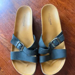 Cristina Francini Leather Sandals- Size 9.5