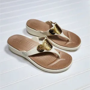 Crocs Sanrah Embellished Wedge Women's Sandals