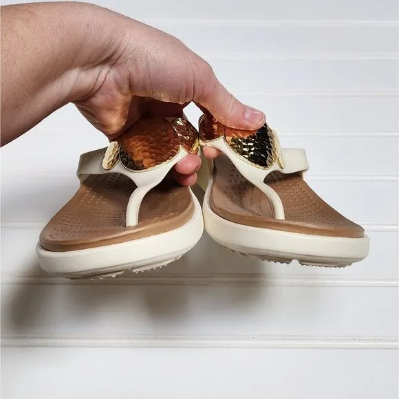 Crocs Sanrah Embellished Wedge Women's Sandals