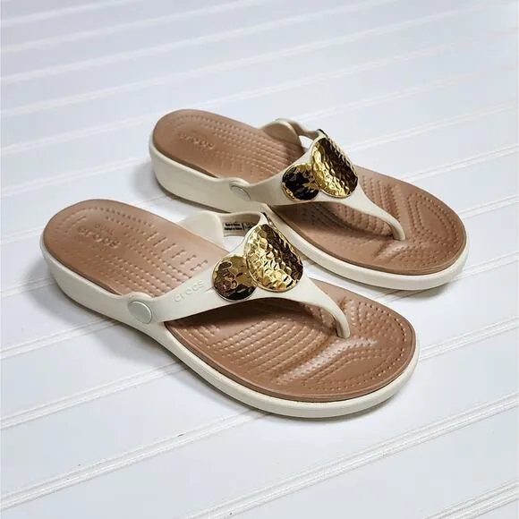 Crocs Sanrah Embellished Wedge Women's Sandals