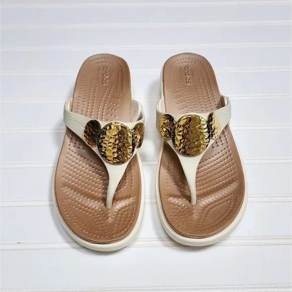 Crocs Sanrah Embellished Wedge Women's Sandals