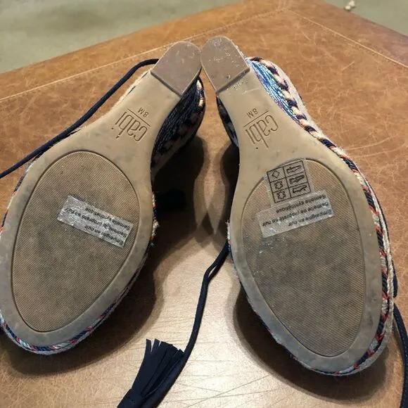 Cute CAbi Wedge Sandals  Size 8