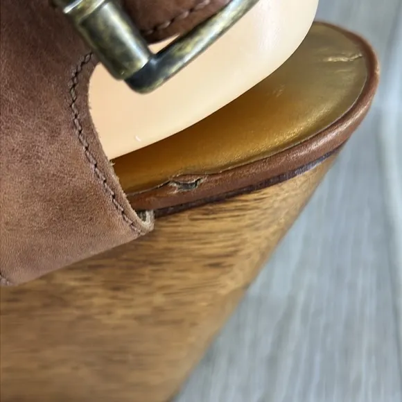 Cynthia Vincent Jemma Sandal with Wood Wedge