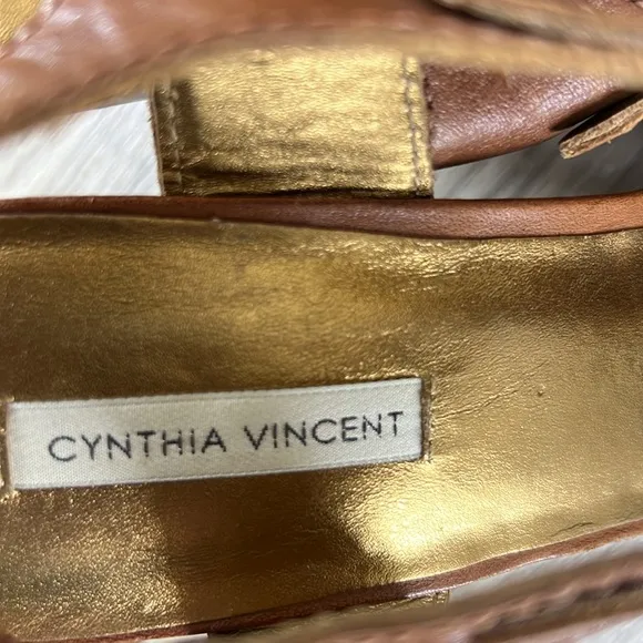 Cynthia Vincent Jemma Sandal with Wood Wedge