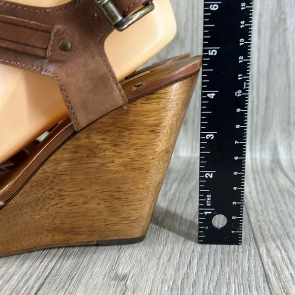 Cynthia Vincent Jemma Sandal with Wood Wedge