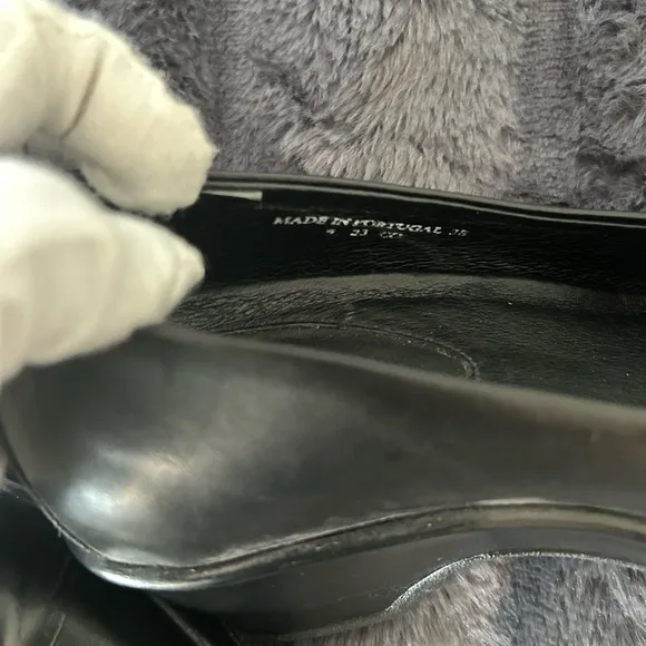 Dansko Black Leather Heels Size 38