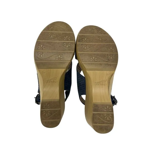 Dansko Jacinda Slingback Perforated Leather Sandals 42/11.5