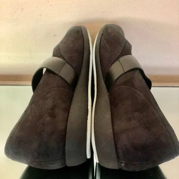 Dansko Kendra BLK Suede MJ Low Wedge Shoes WMS 39M