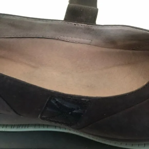 Dansko Kendra BLK Suede MJ Low Wedge Shoes WMS 39M