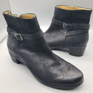 Dansko Womens Ankle Boots Cagney Burnished Black Nubuck Size 39 EU 8.5-9 US