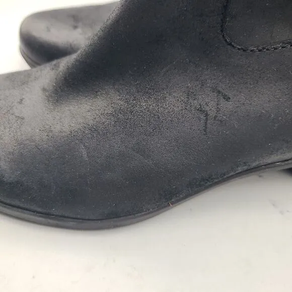 Dansko Womens Ankle Boots Cagney Burnished Black Nubuck Size 39 EU 8.5-9 US