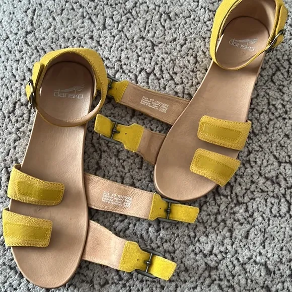 Dansko Yellow Wedge Shoes