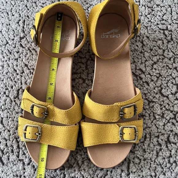 Dansko Yellow Wedge Shoes