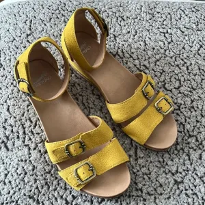 Dansko Yellow Wedge Shoes