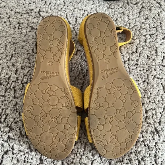 Dansko Yellow Wedge Shoes