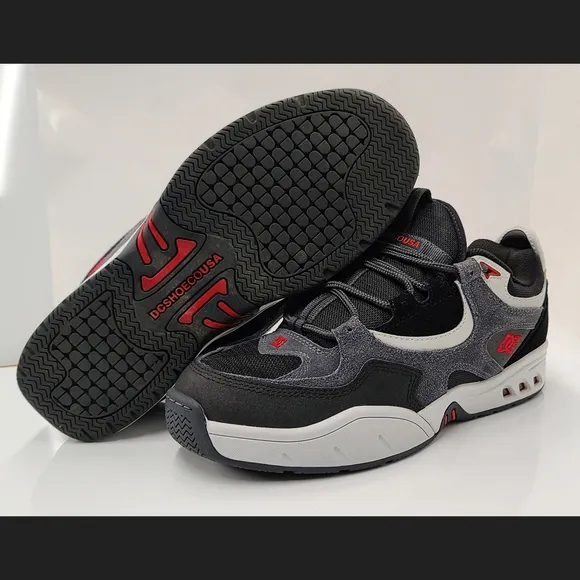 DC Kalis OG &quot;Love Park&quot; 2019 Black/Grey/Red ADYS100452 Deadstock Size 10 w/ Box