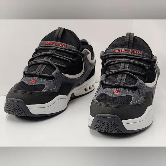 DC Kalis OG &quot;Love Park&quot; 2019 Black/Grey/Red ADYS100452 Deadstock Size 10 w/ Box