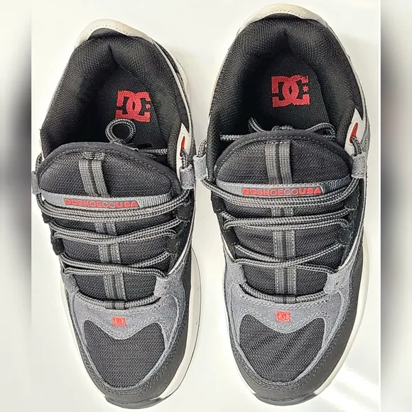 DC Kalis OG &quot;Love Park&quot; 2019 Black/Grey/Red ADYS100452 Deadstock Size 10 w/ Box