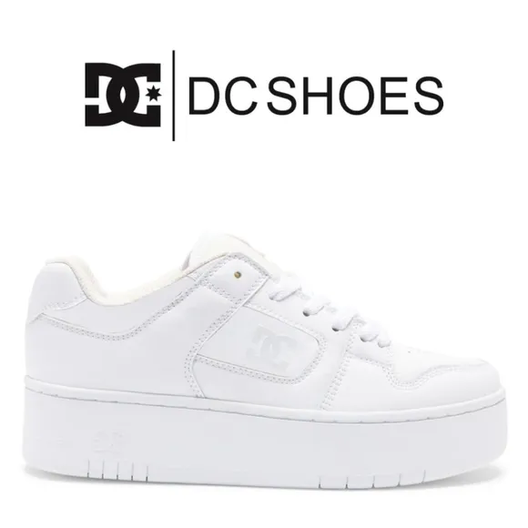 DC Shoes - Women's Manteca 4 Platform Shoes- White - Size 7