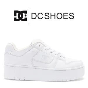 DC Shoes - Women's Manteca 4 Platform Shoes- White - Size 7