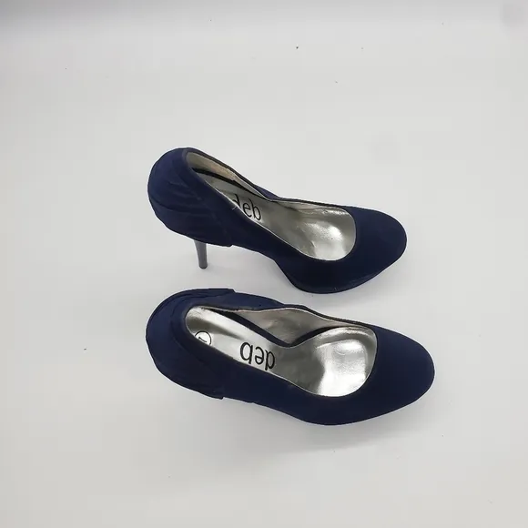 Deb Stiletto Heel Pumps Women's 7 Navy Blue