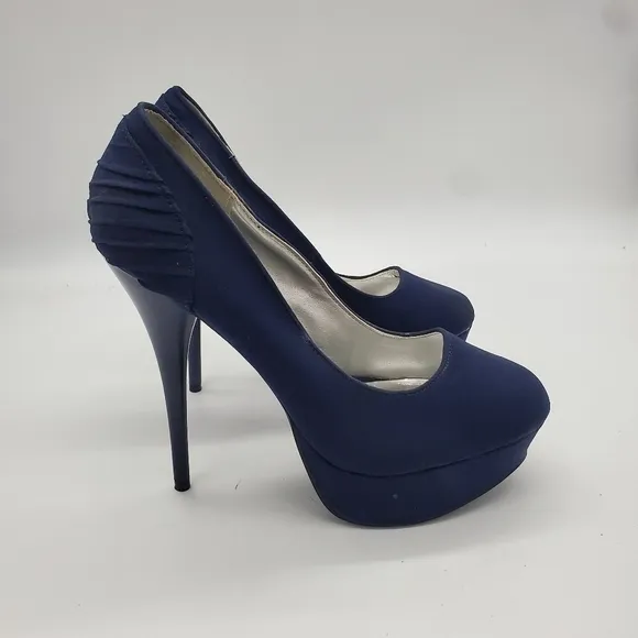 Deb Stiletto Heel Pumps Women's 7 Navy Blue