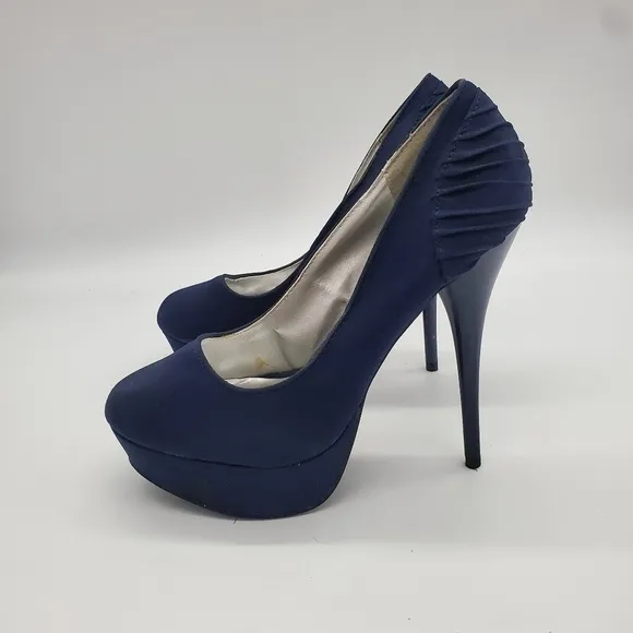 Deb Stiletto Heel Pumps Women's 7 Navy Blue