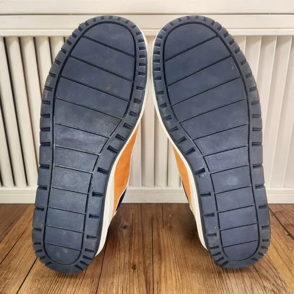 dELiAs Retro Platform Sneakers Womens 10 M Orange Blue Y2K Platform Chunky Shoes