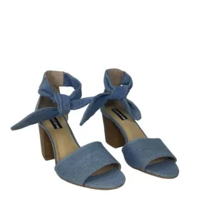Design Lab Denim Sandals Women Size 9.5 M