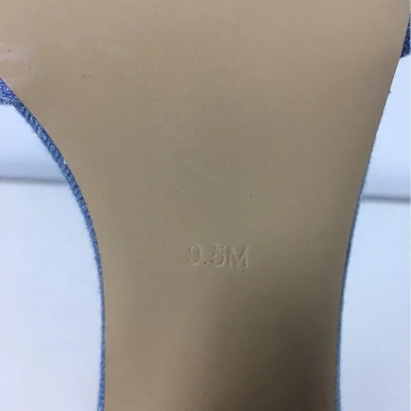 Design Lab Denim Sandals Women Size 9.5 M