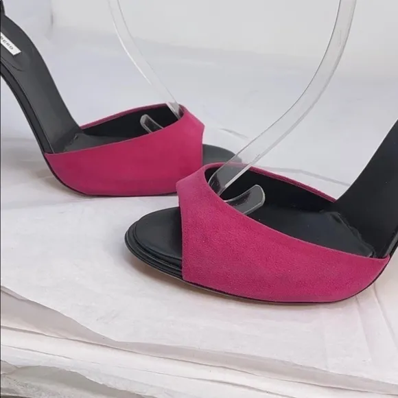 Diane Von Furstenberg 9.5 Pink Purple Suede Sandal