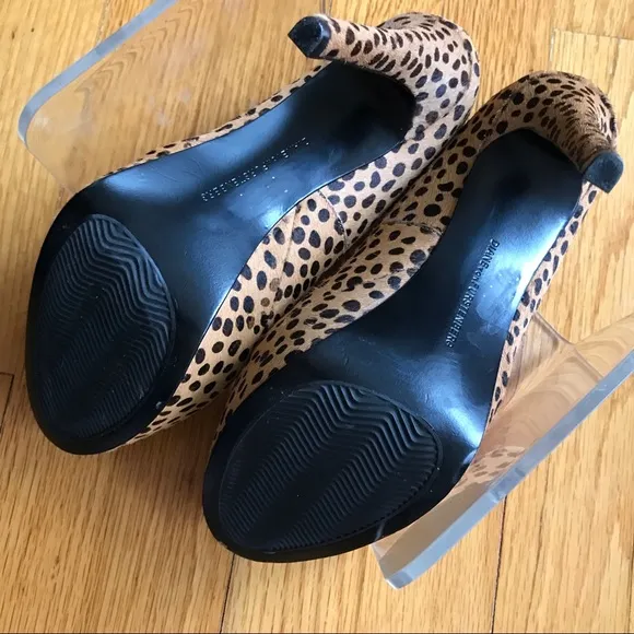 Diane Von Furstenberg Haircalf Leopard Heels