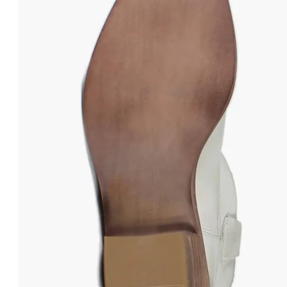 diba true outta town offwhite nubuck Western bootie Leather Block Heel  … 6.5